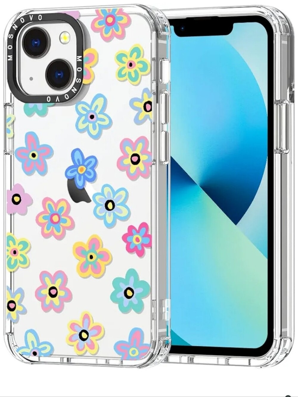 MOSNOVO Case for iPhone 15 Pro Max, Groovy Flower